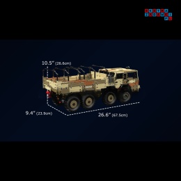 [20040] Klocki 4733 el. Technic auto wojskowe terenowe ciężarówka Mould King