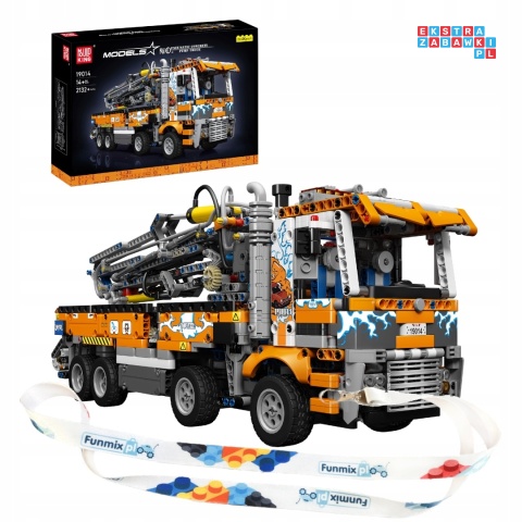 [19014] Klocki 2132 el. Technic ciężarówka pojazd dźwig do betonu Mould King