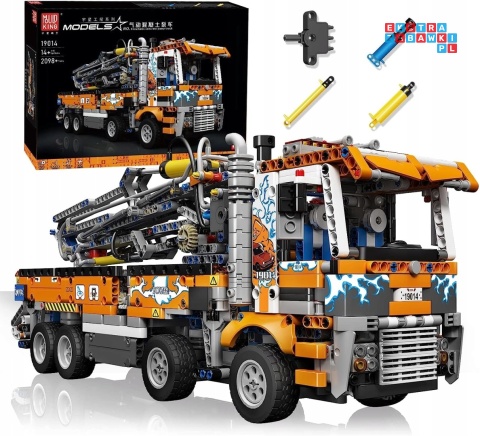 [19014] Klocki 2132 el. Technic ciężarówka pojazd dźwig do betonu Mould King