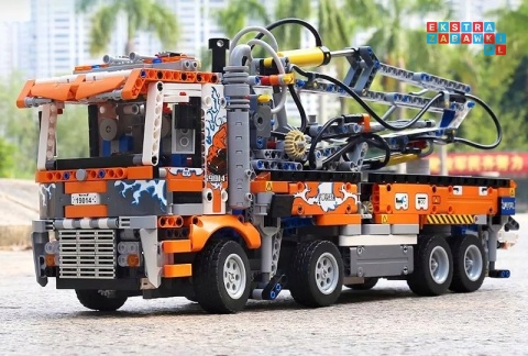 [19014] Klocki 2132 el. Technic ciężarówka pojazd dźwig do betonu Mould King