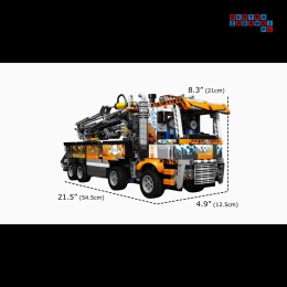 [19014] Klocki 2132 el. Technic ciężarówka pojazd dźwig do betonu Mould King