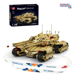 [20011S] Klocki 3445 el. Technic czołg pojazd Red Allert zdalnie sterowany RC Mould King