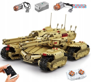 [20011S] Klocki 3445 el. Technic czołg pojazd Red Allert zdalnie sterowany RC Mould King [S]