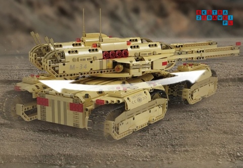 [20011S] Klocki 3445 el. Technic czołg pojazd Red Allert zdalnie sterowany RC Mould King