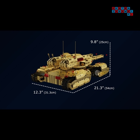 [20011S] Klocki 3445 el. Technic czołg pojazd Red Allert zdalnie sterowany RC Mould King