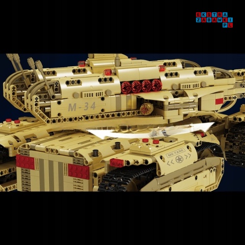 [20011S] Klocki 3445 el. Technic czołg pojazd Red Allert zdalnie sterowany RC Mould King