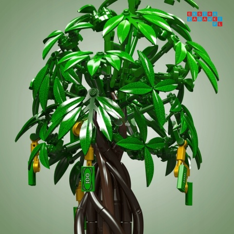 [10063] Klocki 905 el. Technic drzewko pieniężne dekoracja Mould King