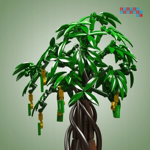 [10063] Klocki 905 el. Technic drzewko pieniężne dekoracja Mould King