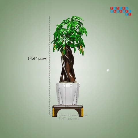 [10063] Klocki 905 el. Technic drzewko pieniężne dekoracja Mould King