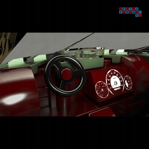 [27046] Klocki 348 el. Toyota Supra Convertible autko w gablocie Mould King