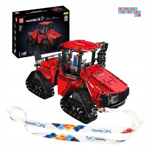 [18020S] Klocki 1769 el. Ciągnik gąsienicowy zdalnie sterowany rolniczy Mould King