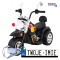[LL777] Motocykl Hot Chopper na akumulator 1x25W 6V/4,5Ah światla melodyjki - czarny