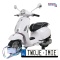 [LQ-051] Skuter Vespa ROMA na akumulator 2x35W 12V/7Ah EVA wolny start ekoskóra Bluetooth - biały