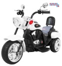 [TR1501] Motocykl Chopper NightBike 1x20W 6V/4.5Ah - biały