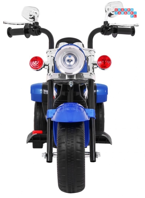 [TR1501] Motocykl Chopper NightBike 1x20W 6V/4.5Ah - niebieski