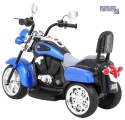 [TR1501] Motocykl Chopper NightBike 1x20W 6V/4.5Ah - niebieski