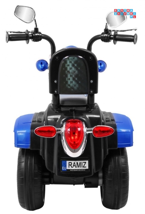 [TR1501] Motocykl Chopper NightBike 1x20W 6V/4.5Ah - niebieski