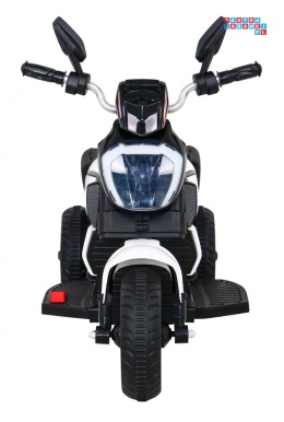 [BLJ818] Motocykl Fast Tourist na akumulator 1x18W 6V/4.5Ah Audio Światła Ekoskóra - biały