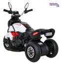 [BLJ818] Motocykl Fast Tourist na akumulator 1x18W 6V/4.5Ah Audio Światła Ekoskóra - biały