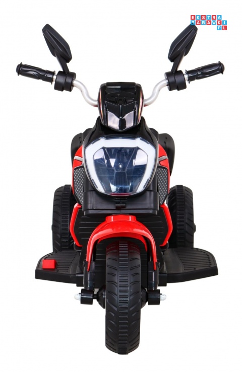 [BLJ818] Motocykl Fast Tourist na akumulator 1x18W 6V/4.5Ah Audio Światła Ekoskóra - czerwony