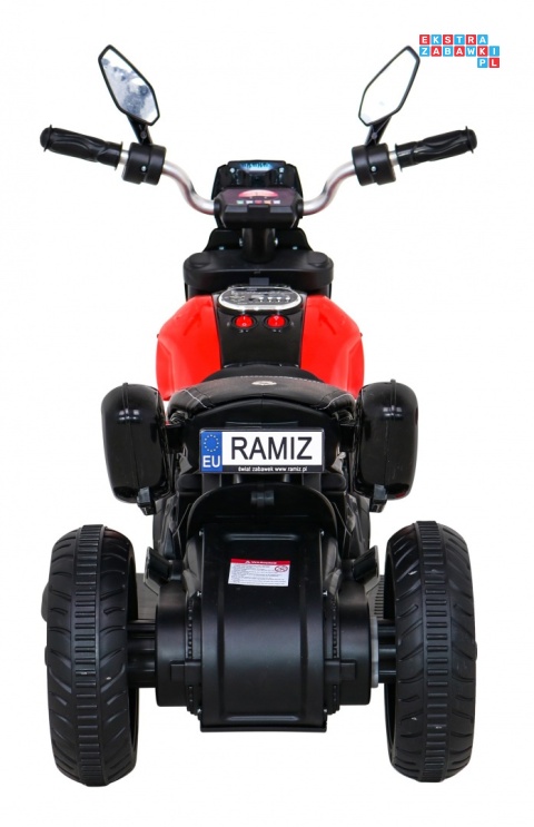 [BLJ818] Motocykl Fast Tourist na akumulator 1x18W 6V/4.5Ah Audio Światła Ekoskóra - czerwony