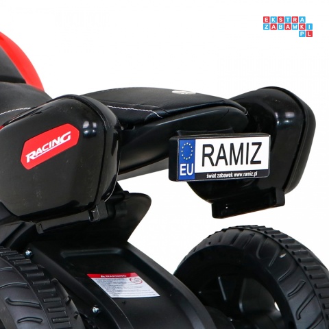 [BLJ818] Motocykl Fast Tourist na akumulator 1x18W 6V/4.5Ah Audio Światła Ekoskóra - czerwony