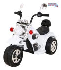 [LL777] Motocykl Hot Chopper na akumulator 1x25W 6V/4,5Ah światla melodyjki - biały