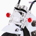 [LL777] Motocykl Hot Chopper na akumulator 1x25W 6V/4,5Ah światla melodyjki - biały