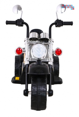 [LL777] Motocykl Hot Chopper na akumulator 1x25W 6V/4,5Ah światla melodyjki - czarny