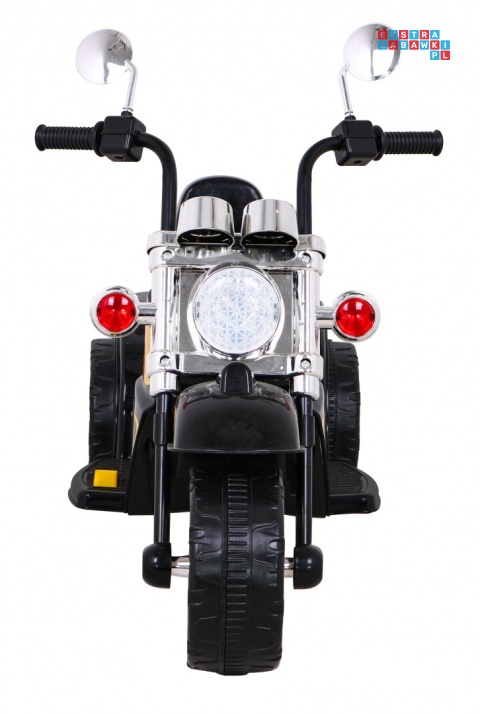 [LL777] Motocykl Hot Chopper na akumulator 1x25W 6V/4,5Ah światla melodyjki - czarny