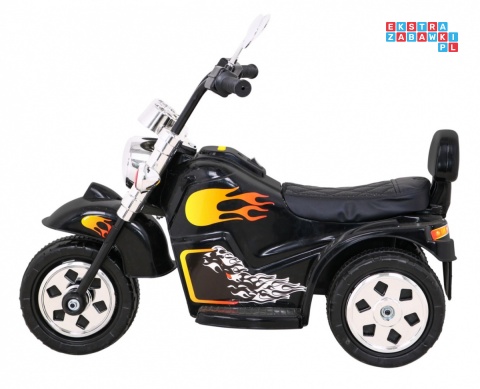 [LL777] Motocykl Hot Chopper na akumulator 1x25W 6V/4,5Ah światla melodyjki - czarny