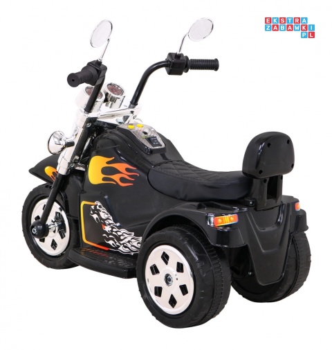 [LL777] Motocykl Hot Chopper na akumulator 1x25W 6V/4,5Ah światla melodyjki - czarny