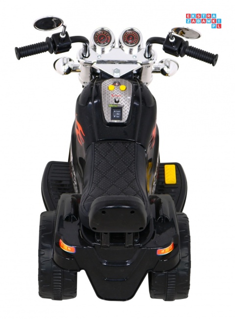 [LL777] Motocykl Hot Chopper na akumulator 1x25W 6V/4,5Ah światla melodyjki - czarny