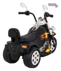 [LL777] Motocykl Hot Chopper na akumulator 1x25W 6V/4,5Ah światla melodyjki - czarny