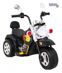 [LL777] Motocykl Hot Chopper na akumulator 1x25W 6V/4,5Ah światla melodyjki - czarny