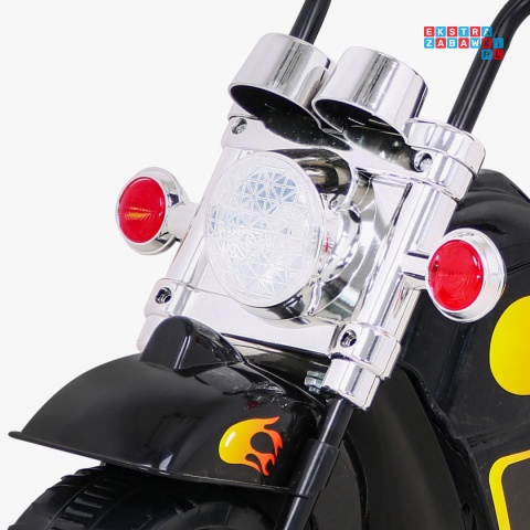 [LL777] Motocykl Hot Chopper na akumulator 1x25W 6V/4,5Ah światla melodyjki - czarny