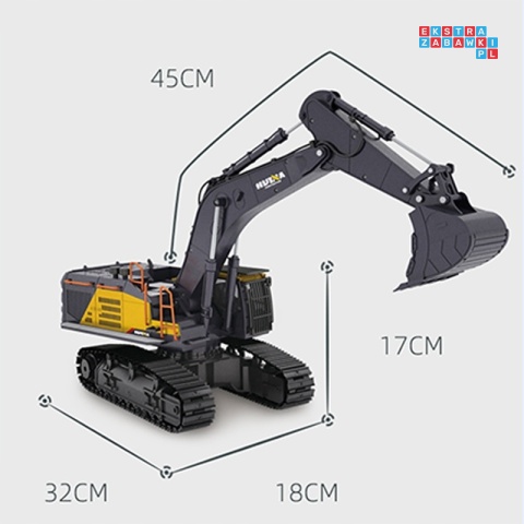 [ZRC.1592] Pojazd zdalnie sterowana koparka zabawka pilot wersja 2.4GHz bezprzewodowy