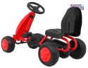 [B001] Pierwszy Gokart na pedały dla najmłodszych Napęd łańcuchowy Koła gumowane - czerwony