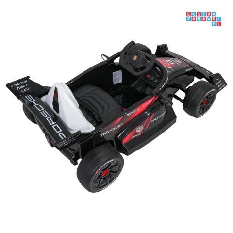 [PA.711] Bolid Formuły E Porsche na akumulator 2x35W 12V/7Ah EVA pilot bluetooth - czerwony