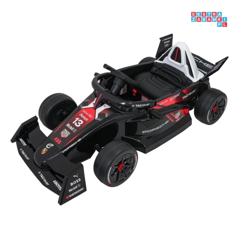 [PA.711] Bolid Formuły E Porsche na akumulator 2x35W 12V/7Ah EVA pilot bluetooth - czerwony