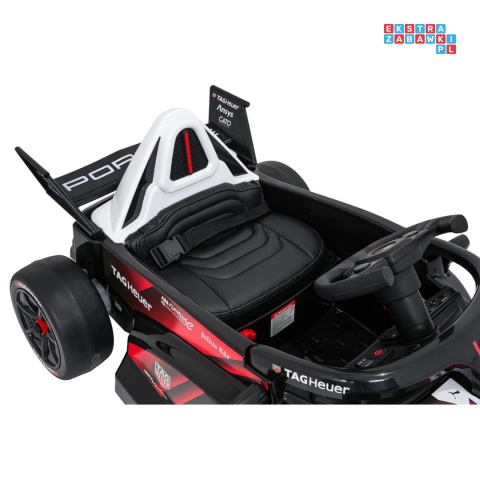 [PA.711] Bolid Formuły E Porsche na akumulator 2x35W 12V/7Ah EVA pilot bluetooth - czerwony