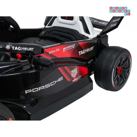 [PA.711] Bolid Formuły E Porsche na akumulator 2x35W 12V/7Ah EVA pilot bluetooth - czerwony