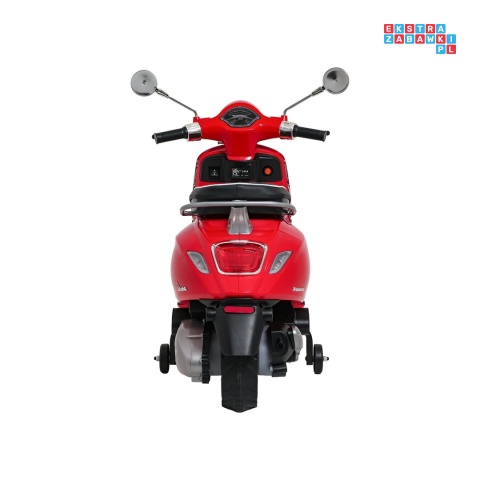 [LQ-051] Skuter Vespa ROMA na akumulator 2x35W 12V/7Ah EVA wolny start ekoskóra Bluetooth - czerwony