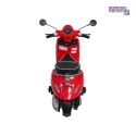 [LQ-051] Skuter Vespa ROMA na akumulator 2x35W 12V/7Ah EVA wolny start ekoskóra Bluetooth - czerwony