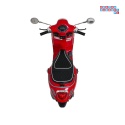 [LQ-051] Skuter Vespa ROMA na akumulator 2x35W 12V/7Ah EVA wolny start ekoskóra Bluetooth - czerwony