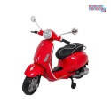 [LQ-051] Skuter Vespa ROMA na akumulator 2x35W 12V/7Ah EVA wolny start ekoskóra Bluetooth - czerwony