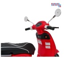 [LQ-051] Skuter Vespa ROMA na akumulator 2x35W 12V/7Ah EVA wolny start ekoskóra Bluetooth - czerwony