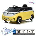 [HL718] Auto bus Volkswagen ID BUZZ na akumulator 2x45W 12V/10Ah - żółty