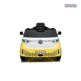 Żółte Auto bus Volkswagen ID BUZZ na akumulator - 2x45W, 12V/10Ah - [HL718]
