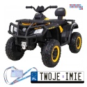 [outlet] [S615] Quad ATV XT-speed 4x80W 24V/10Ah EVA, pokrowiec, LED, MP3 - żółty